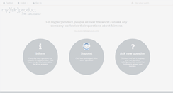 Desktop Screenshot of myfairproduct.com